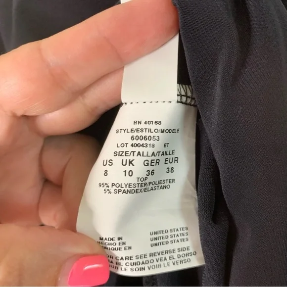 Magicsuit Womens black Jolene layered Tankini swim top 8 NWT